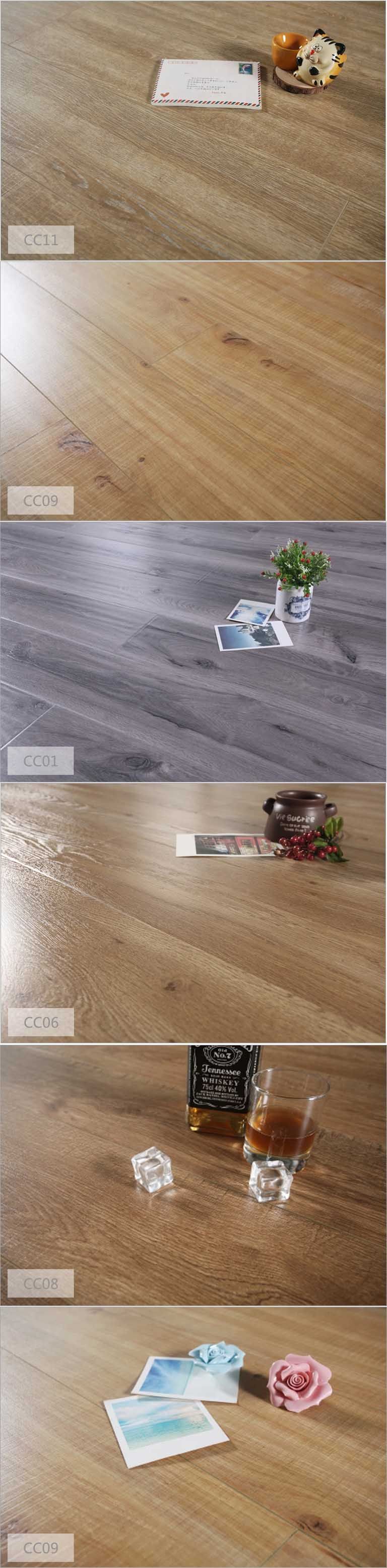 12mm Laminate HDF Hand-Scraped Home Decoration Laminated Flooring